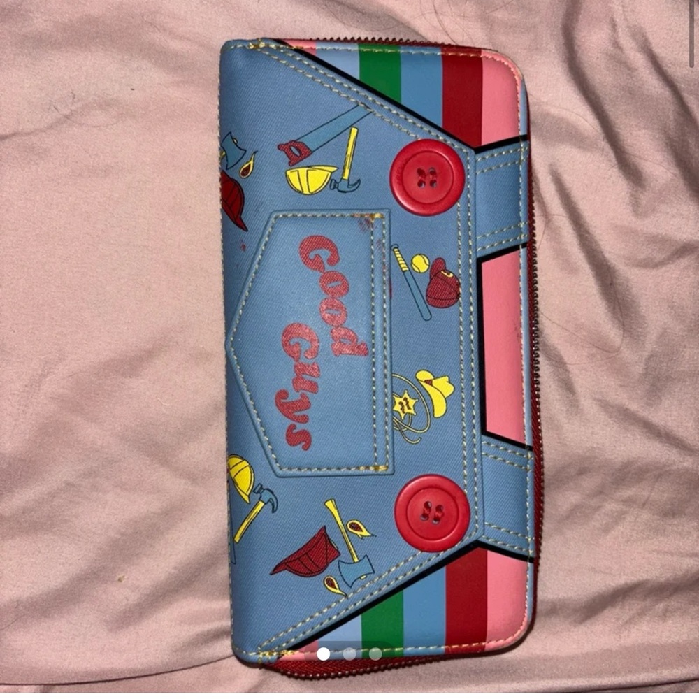 Loungefly Good Guys Wallet - Blue, Red, and Pink